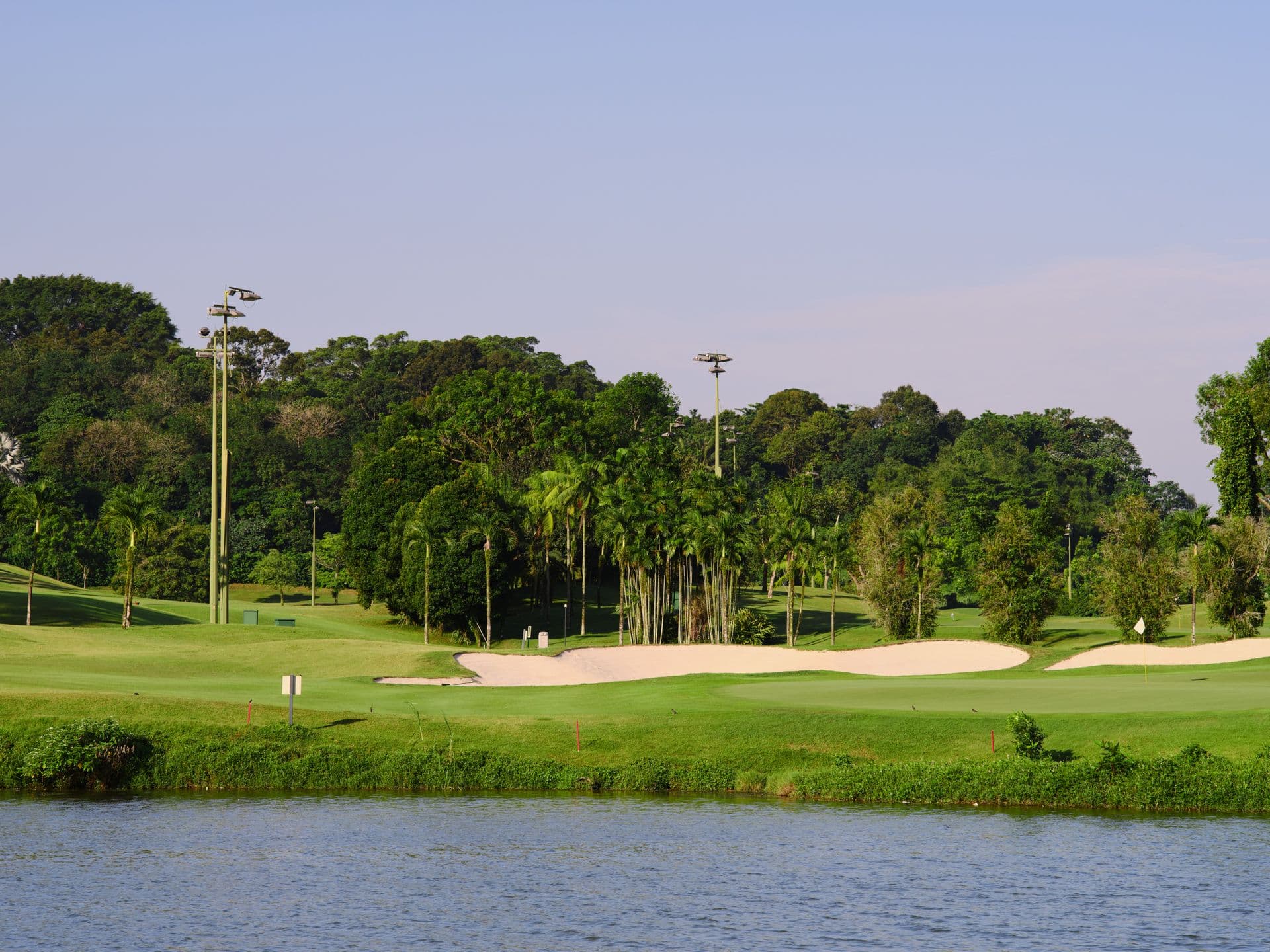 Tropical golf course
